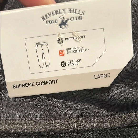 Beverly Hills Polo Club Black Capris Pants Size Large - Picture 6 of 10